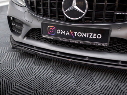 Maxton Design Street Plus Front Splitter V1 - Mercedes C43 AMG C205/W205/S205 Facelift