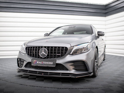 Maxton Design Street Plus Front Splitter V2 - Mercedes C43 AMG C205/W205/S205 Facelift