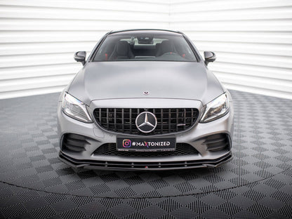 Maxton Design Street Plus Front Splitter V2 - Mercedes C43 AMG C205/W205/S205 Facelift