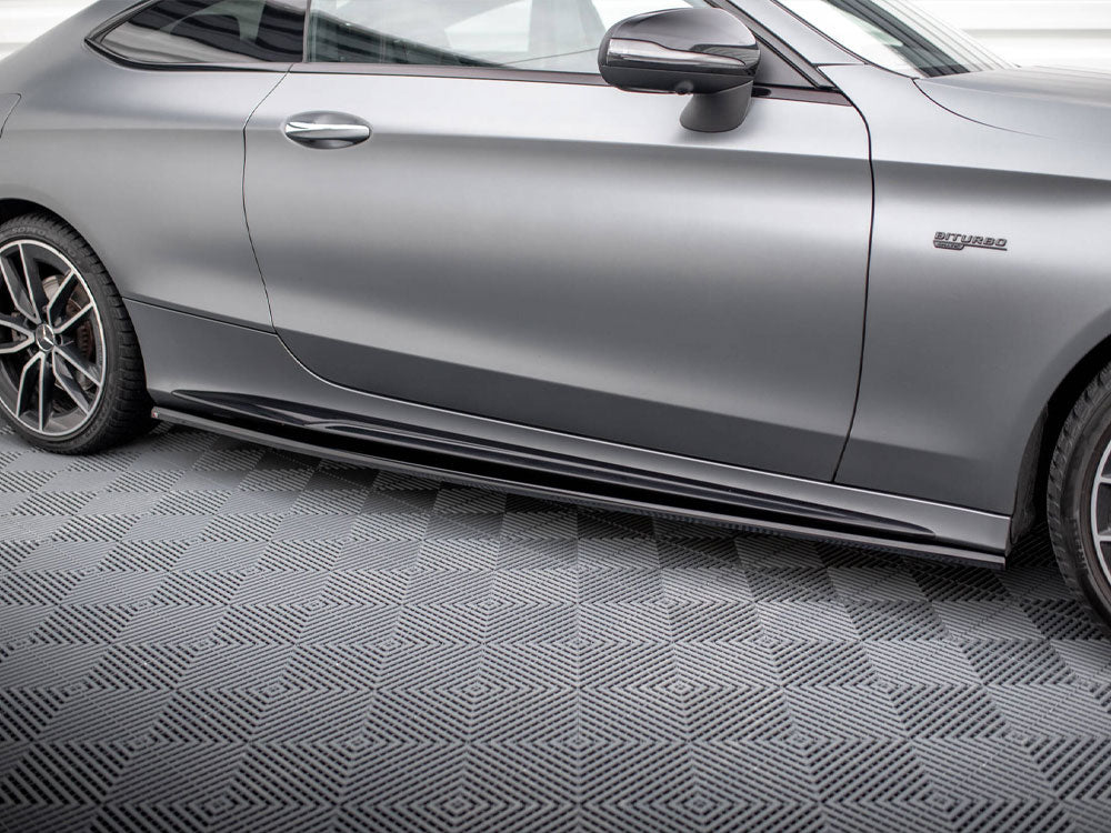 Maxton Design Street Plus Side Skirt Diffusers - Mercedes C43 AMG C205 Facelift