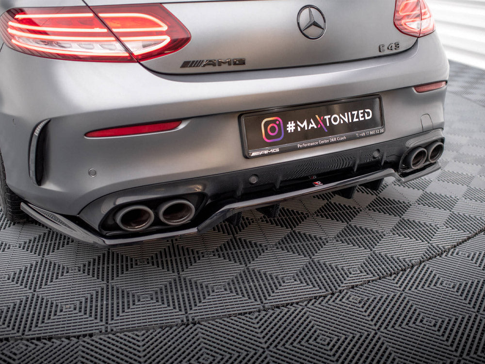 Maxton Design Street Plus Central Rear Splitter - Mercedes C43 AMG C205 Facelift