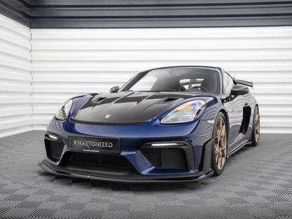 Maxton Design Street Plus Front Splitter - Porsche Cayman GT4RS 718