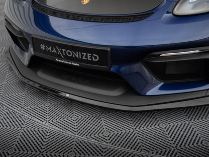 Maxton Design Street Plus Front Splitter - Porsche Cayman GT4RS 718