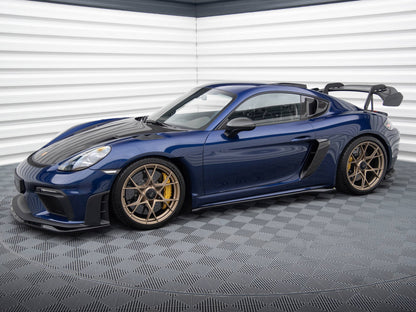 Maxton Design Street Plus Side Skirt Diffusers - Porsche Cayman GT4RS 718