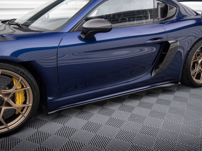 Maxton Design Street Plus Side Skirt Diffusers - Porsche Cayman GT4RS 718