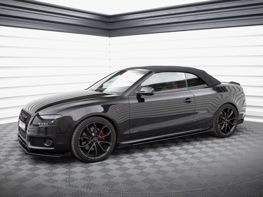 Maxton Design Street Pro Side Skirt Diffusers + Flaps - Audi S5 8T Coupe