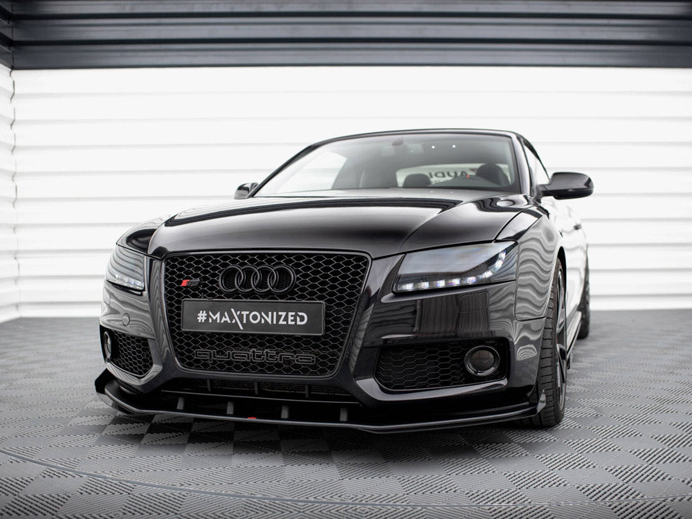 Maxton Design Street Pro Front Splitter + Flaps - Audi S5 8T