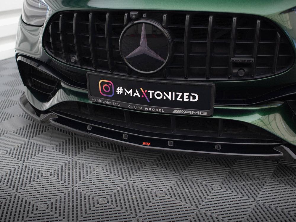 Maxton Design Street Plus Front Splitter V2 - Mercedes E63 AMG W213/S213 Facelift