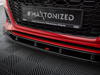 Maxton Design Street Plus Front Splitter V2 - Audi RS4 B9 Facelift