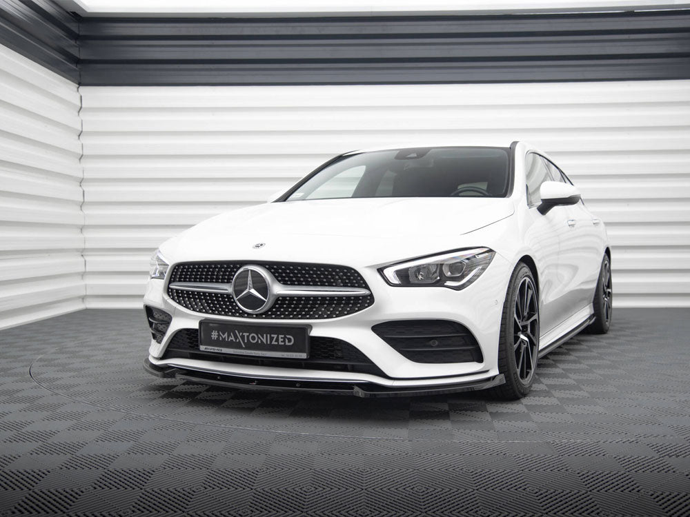 Maxton Design Street Plus Front Splitter V2 - Mercedes CLA35 AMG C118