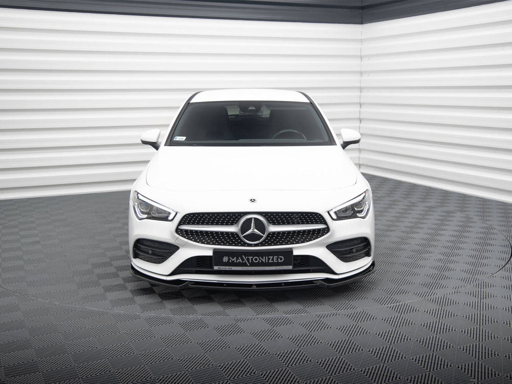 Lame de pare-chocs avant Maxton Design Street Plus V2 - Mercedes CLA35 AMG C118