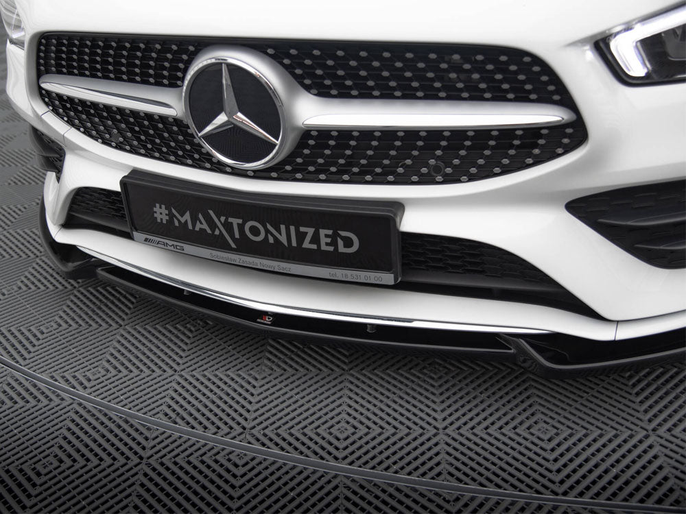 Lame de pare-chocs avant Maxton Design Street Plus V2 - Mercedes CLA35 AMG C118