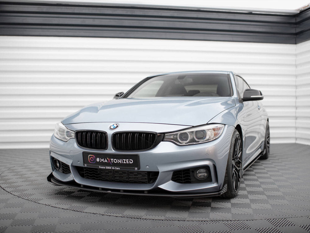 Maxton Design Street Pro Front Splitter + Flaps - BMW 435i/440i F32/F33/F36