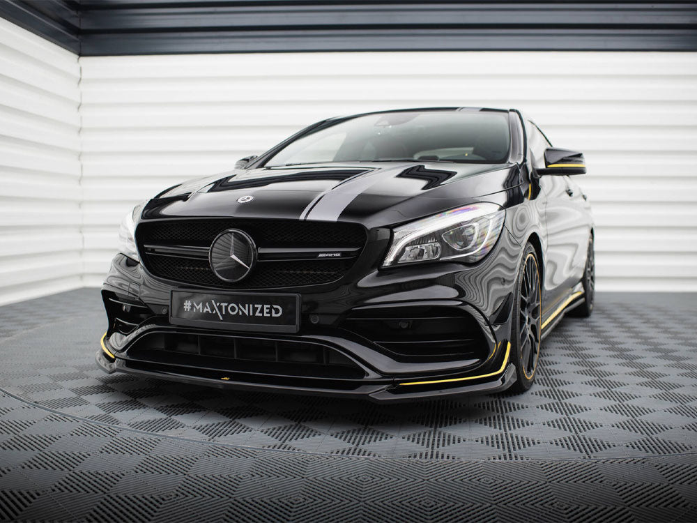 Maxton Design Street Plus Front Splitter V4 - Mercedes CLA45 AMG Aero C117 Facelift