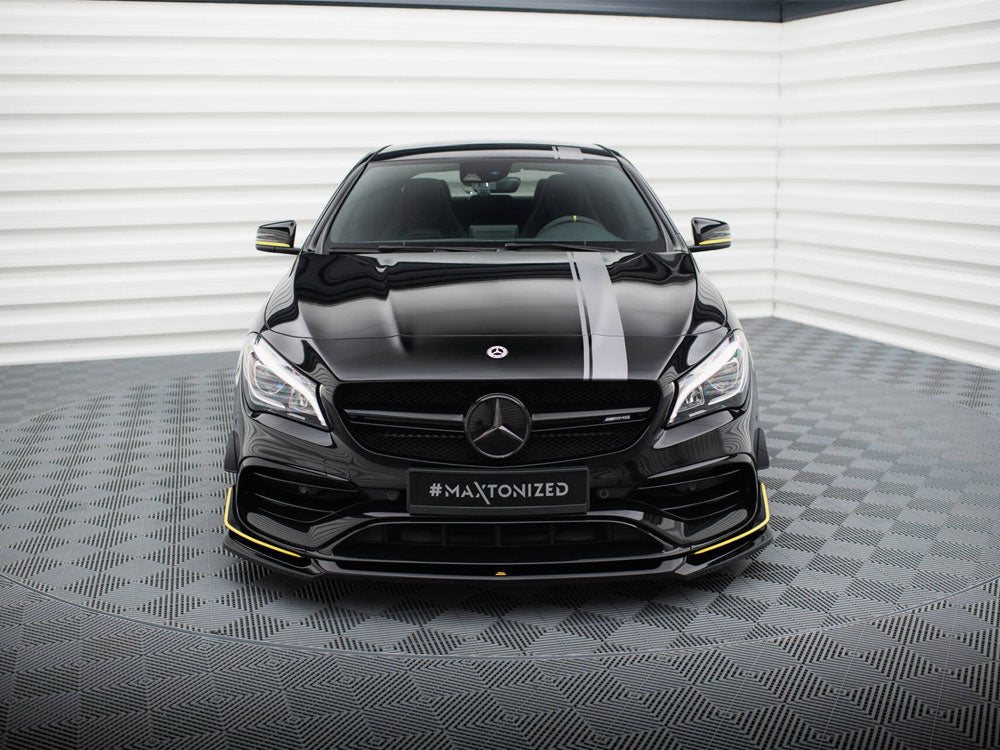 Maxton Design Street Plus Front Splitter V4 - Mercedes CLA45 AMG Aero C117 Facelift