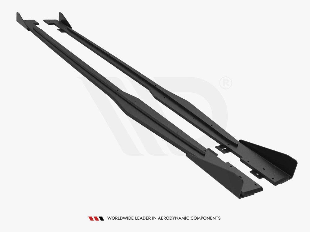 Maxton Design Street Pro Side Skirt Diffusers + Flaps - Audi TTS 8S