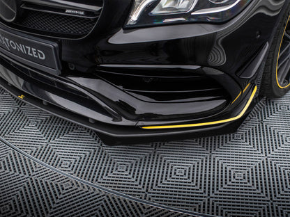 Maxton Design Street Pro Front Splitter + Flaps - Mercedes CLA45 AMG C117 Facelift