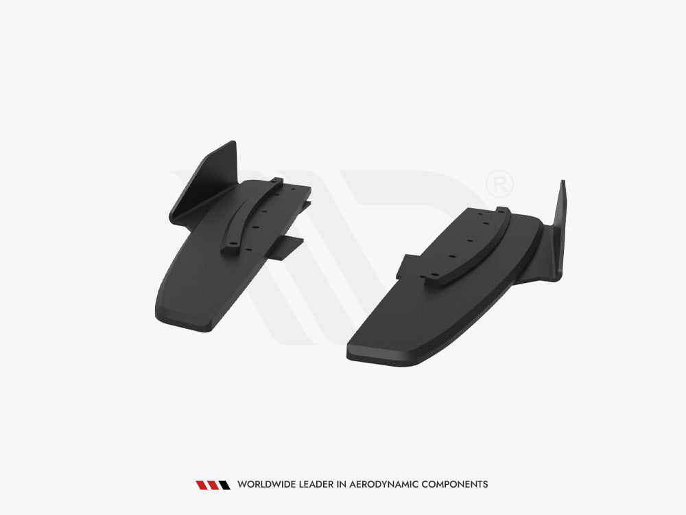 Maxton Design Street Pro Rear Side Splitters + Flaps - Mercedes CLA45 AMG C117 Facelift