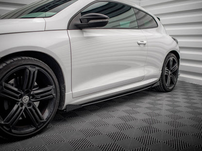 Maxton Design Street Pro Side Skirt Diffusers + Flaps - VW Scirocco R