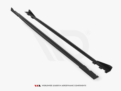 Maxton Design Street Pro Side Skirt Diffusers + Flaps - VW Scirocco R