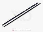 Maxton Design Street Plus Side Skirt Diffusers V2 - Audi S3 8V Sportback
