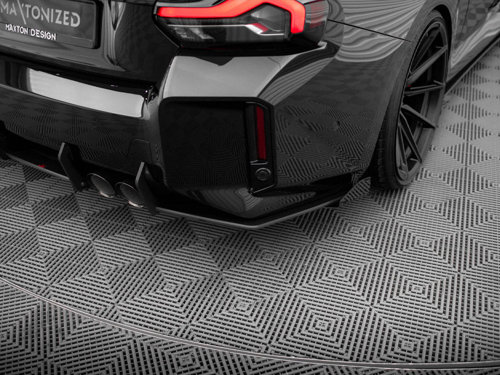 Divisores laterales traseros Maxton Design Street Pro V1 + Aletas - BMW M2 G87