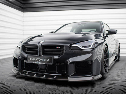 Maxton Design Carbon Fibre Front Splitter V2 - BMW M2 G87