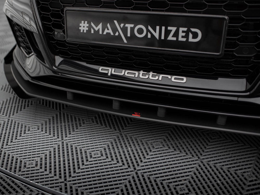 Maxton Design Street Pro Front Splitter + Flaps - Audi RS3 8V.2