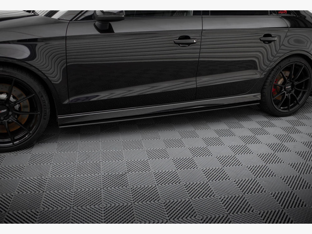 Maxton Design Street Pro Side Skirt Diffusers - Audi RS3 8V.2 Saloon