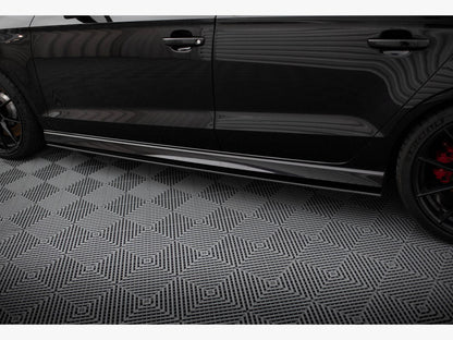 Maxton Design Street Pro Side Skirt Diffusers - Audi RS3 8V.2 Saloon