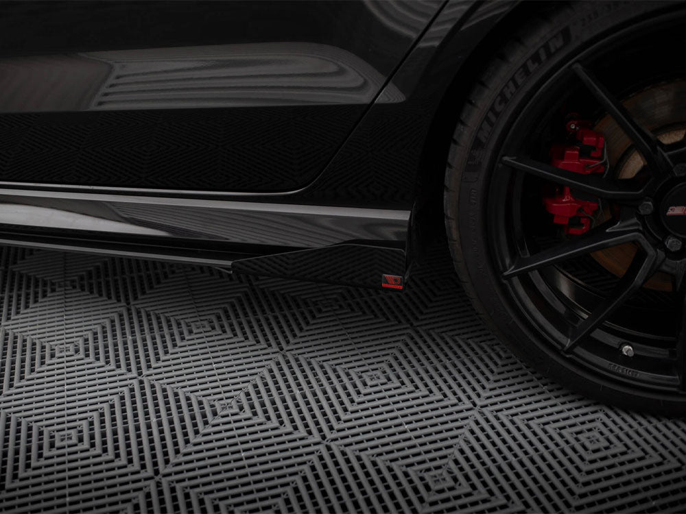 Maxton Design Street Pro Side Skirt Diffusers + Flaps - Audi RS3 8V.2 Saloon