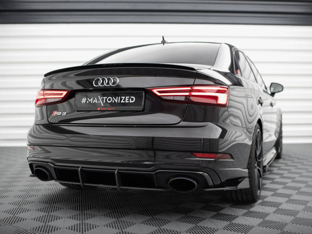 Lames latérales arrière Maxton Design Street Pro + volets - Audi RS3 8V.2 Berline