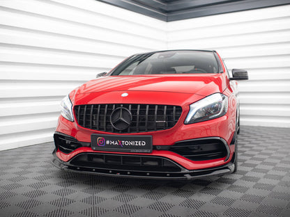 Maxton Design Street Plus Front Splitter V1 - Mercedes A45 AMG Aero W176 Facelift