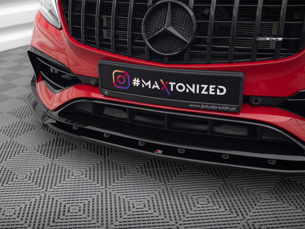 Maxton Design Street Plus Front Splitter V1 - Mercedes A45 AMG Aero W176 Facelift