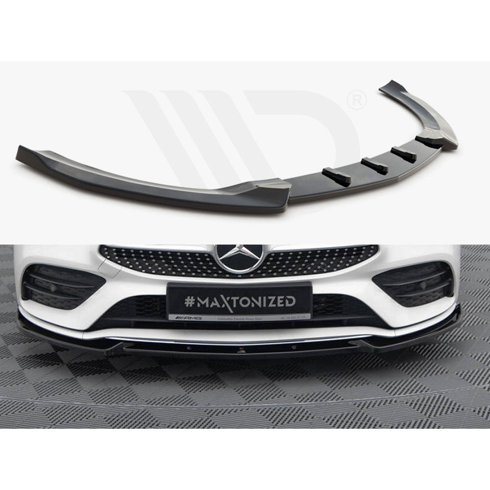 Lame de pare-chocs avant Maxton Design Street Plus V2 - Mercedes CLA35 AMG C118