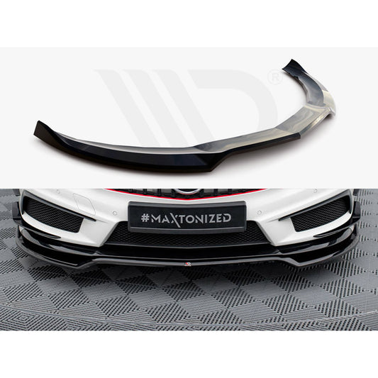 Maxton Design Street Plus Front Splitter V4 - Mercedes A45 AMG W176