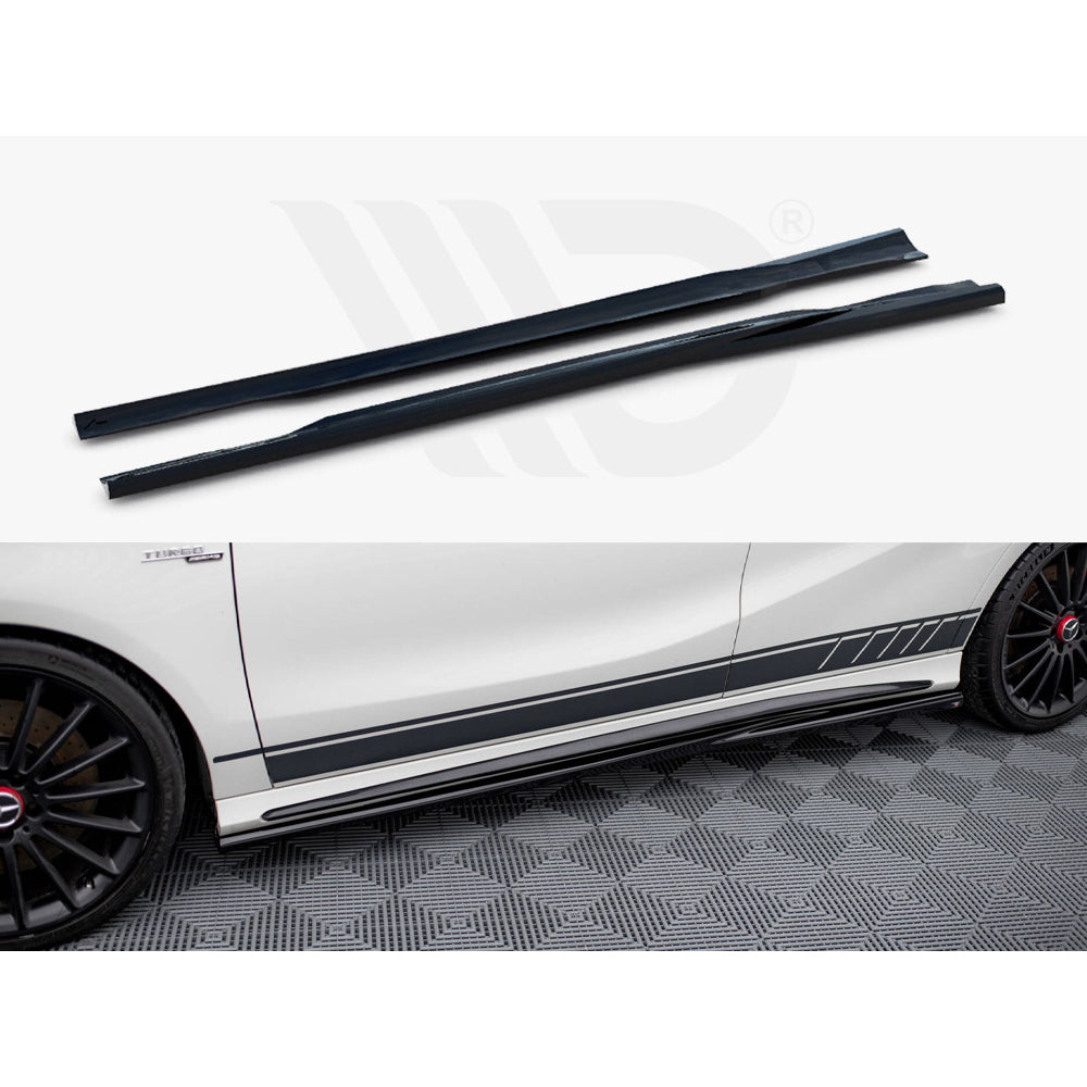 Maxton Design Street Plus Side Skirt Diffusers V2 - Mercedes A45 AMG W176