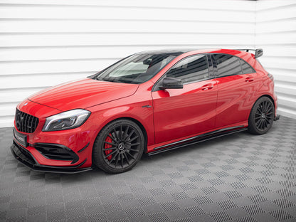 Maxton Design Street Pro Side Skirt Diffusers - Mercedes A45 AMG W176 Facelift