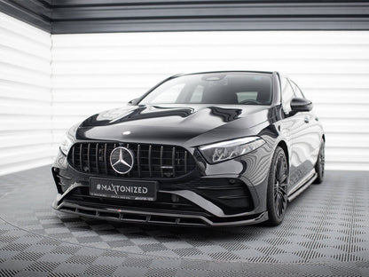 Maxton Design Street Plus Front Splitter - Mercedes A35 AMG W177 Facelift