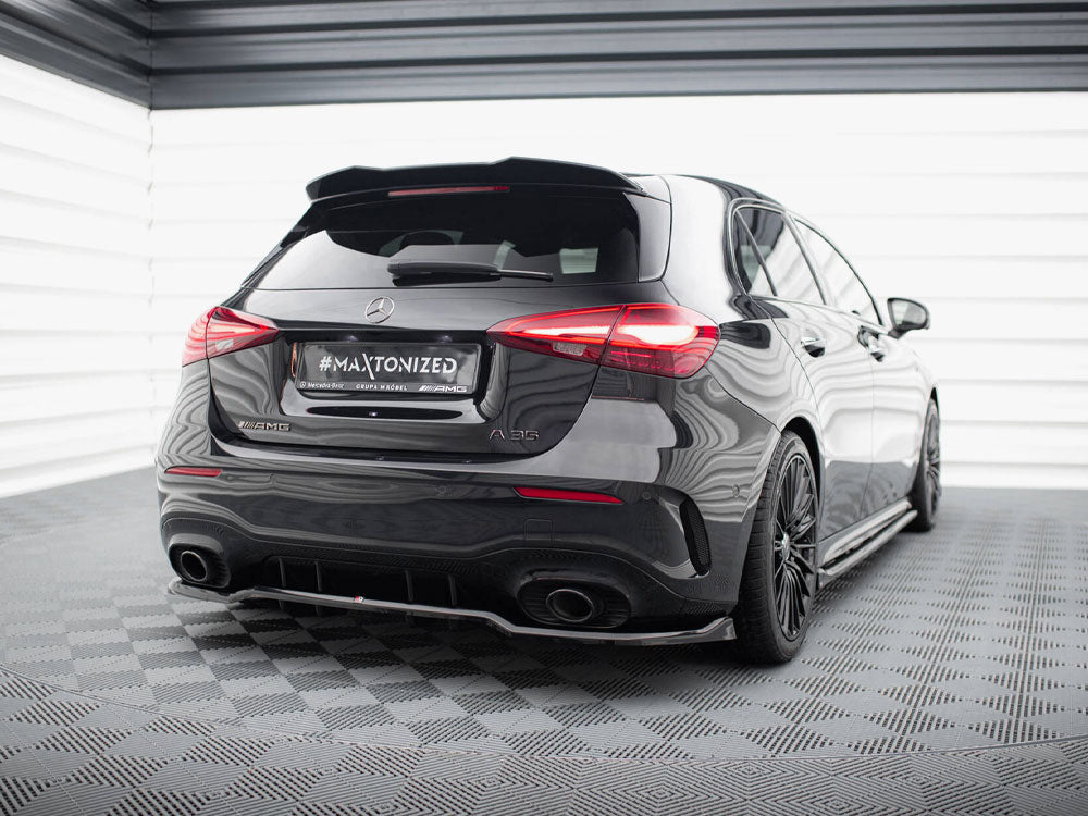 Maxton Design Street Plus Central Rear Splitter - Mercedes A35 AMG W177 Hatchback