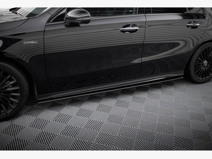 Maxton Design Street Pro Side Skirt Diffusers - Mercedes A35 AMG W177 Facelift