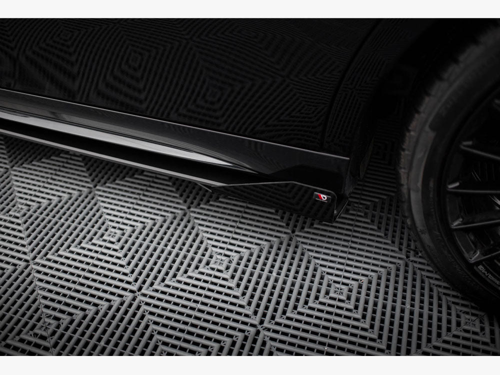 Maxton Design Street Pro Side Skirt Diffusers + Flaps - Mercedes A35 AMG W177 Facelift