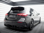 Maxton Design Street Pro Rear Side Splitters + Flaps - Mercedes A35 AMG W177 Hatchback
