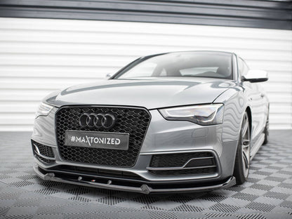 Maxton Design Street Plus Front Splitter V3 - Audi S5 8T Facelift