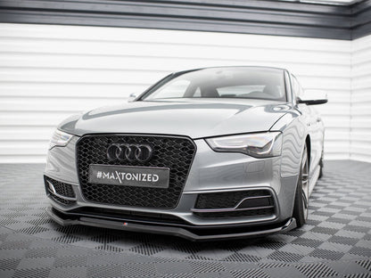 Maxton Design Street Plus Front Splitter V4 - Audi S5 8T Facelift