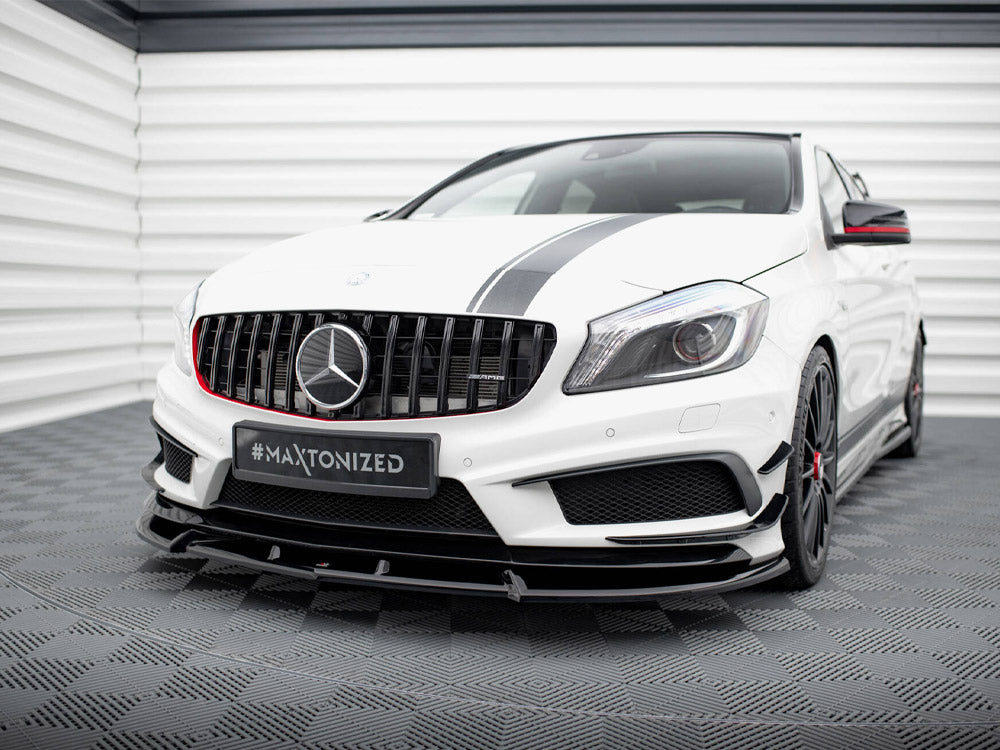 Maxton Design Street Plus Front Splitter V3 - Mercedes A45 AMG W176