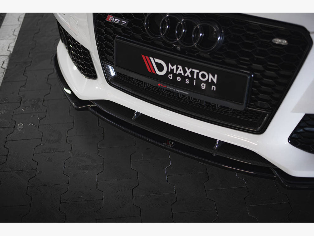 Maxton Design Street Plus Front Splitter V3 - Audi RS7 C7