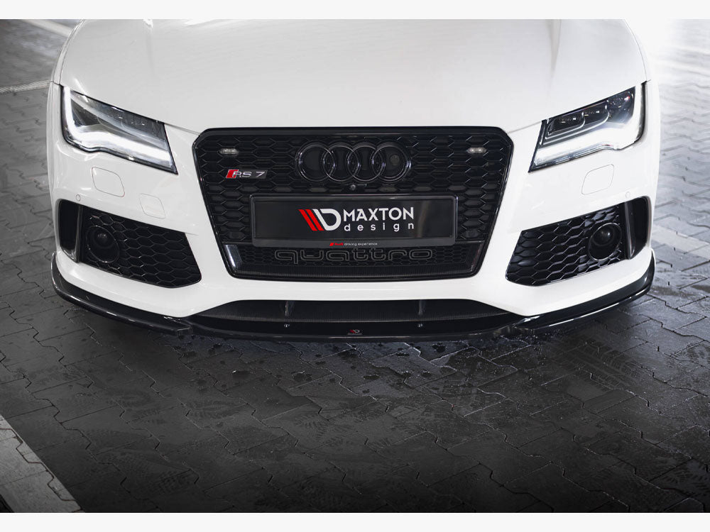 Maxton Design Street Plus Front Splitter V4 - Audi RS7 C7