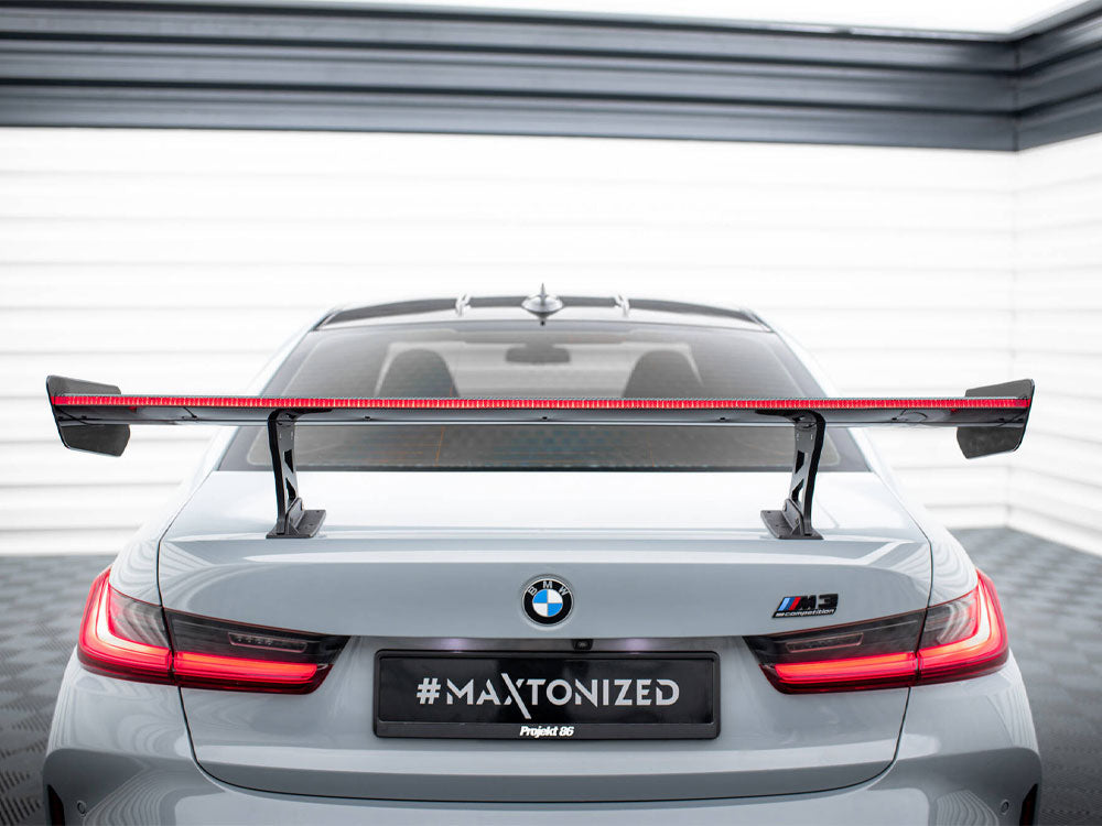 Maxton Design Carbon Fibre Spoiler With LED (Internal Brackets) - BMW M340i G20 & M3 G80