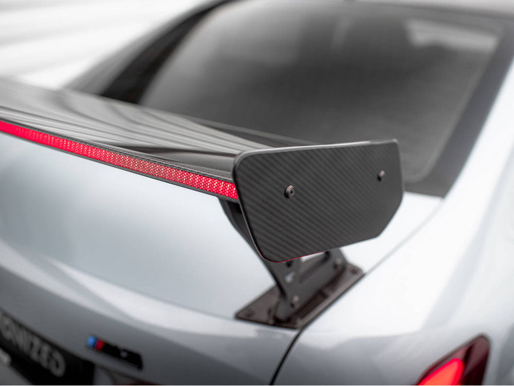 Maxton Design Carbon Fibre Spoiler With LED (External Brackets) - BMW M340i G20 & M3 G80